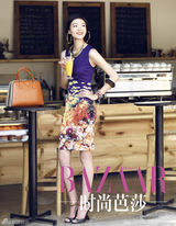 组图：齐溪《时尚芭莎》造型风情百变