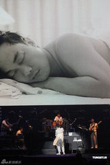 高清图：雨神陈奕迅台北开唱 大雨不减歌迷热情