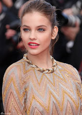 高清组图：超模芭芭拉-帕尔文露背礼服亮相戛纳