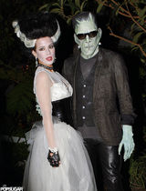 放大镜：好莱坞群星万圣节“捣蛋”指南(组图)