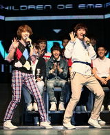 高清图：韩国偶像组合ZE:A首尔举行showcase