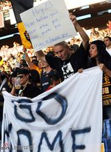 高清组图：贝克汉姆球场被嘘 场面尴尬险怒冲看台