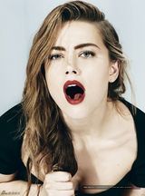 组图：德普未婚妻美艳大片 金发耀眼红唇撩人