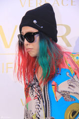 高清组图：GD香港为品牌站台 彩发诡秘显个性