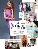 组图：变女郎罗茜-汉丁顿《ELLE》大片玉腿秀场