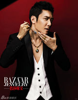 组图：冯绍峰《芭莎珠宝》大片曝光 钻石外表文艺心