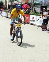 铁木真挑战赛落幕  观日落欣赏彩虹美景