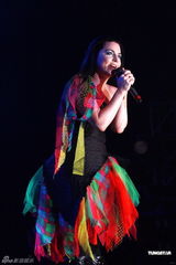 组图：美国摇滚乐队Evanescence赴香港演出