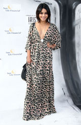 高清组图：瓦妮莎-哈金斯深V长裙亮相光彩夺目