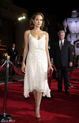 组图：朱莉术后胸型丰满上挺