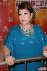 组图：田蕊妮开嗓献声慈善紧张 美艳似郑秀文