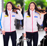 组图：韩花样滑冰选手金妍儿前往莫斯科比赛