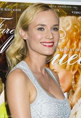 组图：戴安-克鲁格白色长裙大气助阵《再见我的皇后》