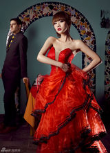 高清图：柳岩变西班牙冷艳舞娘 热情球迷两重奏