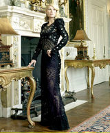 高清图：格温妮丝-帕特洛金发黑裙秀优雅气质