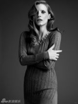 组图：杰西卡-查斯坦登杂志 艺术造型展气质