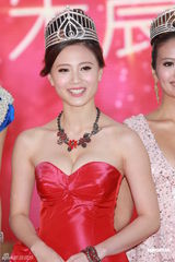 组图：上届港姐三甲亮相2012年总决选红毯