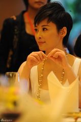 幻灯图：袁莉获年度慈善明星 清新淡雅显女人味道  