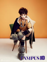 组图：韩团BEG佳仁校园写真 俏丽别致精灵动人