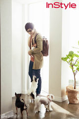 高清图：安七炫与爱犬拍写真 自称是特别的存在