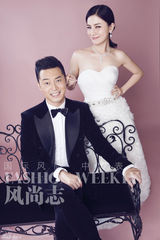 组图：胡可沙溢登《风尚志》笑容灿烂