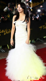 组图：大钟奖颁奖红毯 秀智白纱裙似精灵