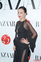 组图：刘嘉玲薄纱高开叉裙性感 谈梅姑遗物拍卖