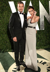 高清组图：贝克汉姆夫妇结伴亮相奥斯卡派对