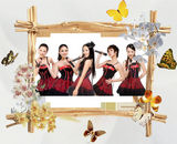 高清组图：青春美少女组合最新桌面美图