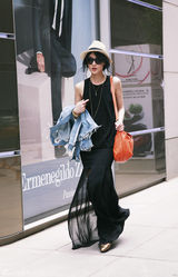 组图：陈燃复古范街拍引爆夏日流行风