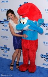 高清组图：《蓝精灵》纽约首映 波姬-小丝等助阵