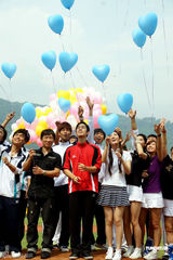 组图：吴建豪新片演绎棒球达人 王予柔绯闻遭追问