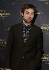 组图：络腮胡帕丁森独自宣传《暮色4》 人气旺