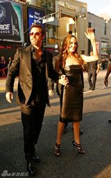 幻灯图集：《无良杂牌军》首映 皮特朱莉秀恩爱