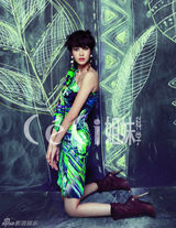 高清图：百变女郎王智慧写真 演绎颓废复古风潮