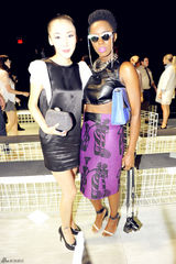 组图：阿筎那亮相纽约时装周 包臀短裙性感