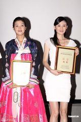 组图：中朝合拍片《平壤之约》首映礼李少红助阵