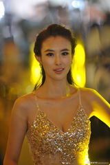 组图：车模兽兽性感透视黄金奶 自信爆乳微笑