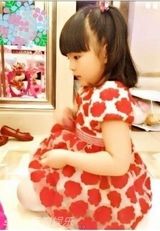 组图：王诗龄卖萌照撞脸童年王菲