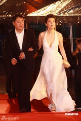 幻灯：香港金像奖颁奖红毯 袁立深V礼服显丰满胸围