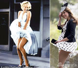 组图：凯特王妃大肚出席婚礼 大风掀裙摆险走光