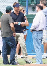 幻灯图集：《点球成金》洛杉矶开机 皮特现身片场