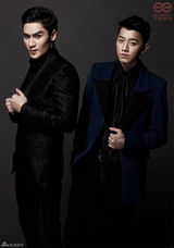 组图：快男三甲领衔跨年大片 西装衬衫扮绅士