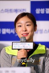 组图：韩滑冰公主金妍儿出席演出公开彩排