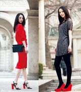 组图：董璇街拍大片夺目惊艳 淡彩浓墨两相宜