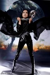 芙蓉姐姐变万圣节女郎 手持镰刀气氛鬼魅(组图)