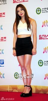 组图：EXO等走金唱片红毯 泫雅透视装内衣尽显