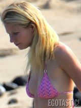 组图：格温妮丝比基尼秀胴体 41岁影后甜美依旧