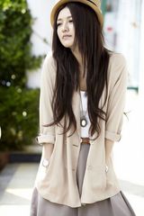 组图：傅晶初夏写真演绎温婉清新森女