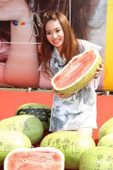 组图：陈芳语首辑庆功签唱 自曝狂爱贺军翔